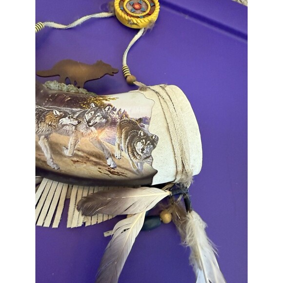 Bradford Exchange Sacred Guardians Wolf Horn Mystic Warriors Numbered A0075 - Picture 6 of 6